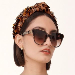 LELE SADOUGHI TORTOISE BROOKLYN SUNGLASSES